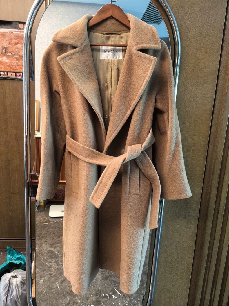 Balenciaga MaxMara Camel Wool Mid-Length Coat -dmc Size US S / EU 44-46 / 1 - 3 Thumbnail