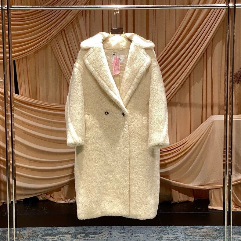 Max Mara MaxMara Cream Long Teddy Coat -dmc Size US S / EU 44-46 / 1 - 2 Thumbnail