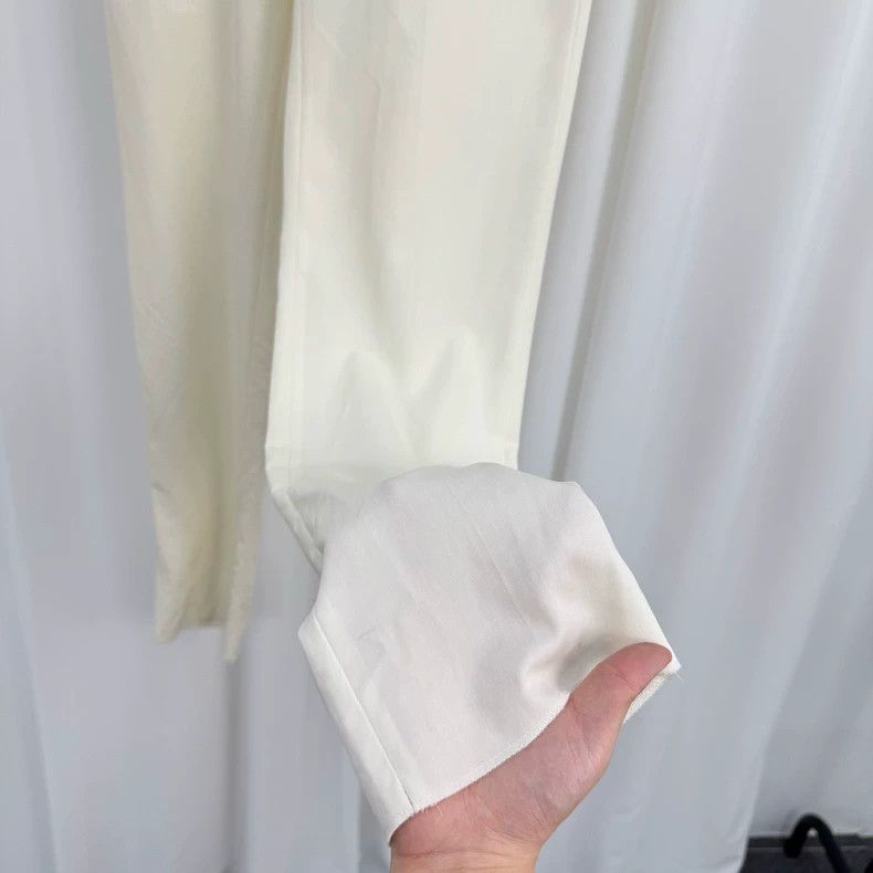 Dior Dior off-white wool casual pants Size US 44 / EU 60 - 4 Thumbnail