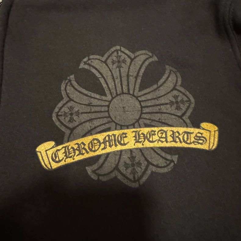 Chrome Hearts Chrome Hearts Black Gold Zip Hoodie Size US L / EU 52-54 / 3 - 3 Thumbnail