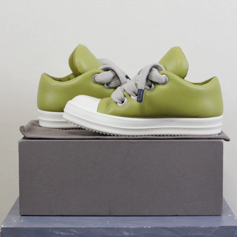 Rick Owens rickowens low top avocado green shoes Size US 10 / EU 43 - 5 Thumbnail
