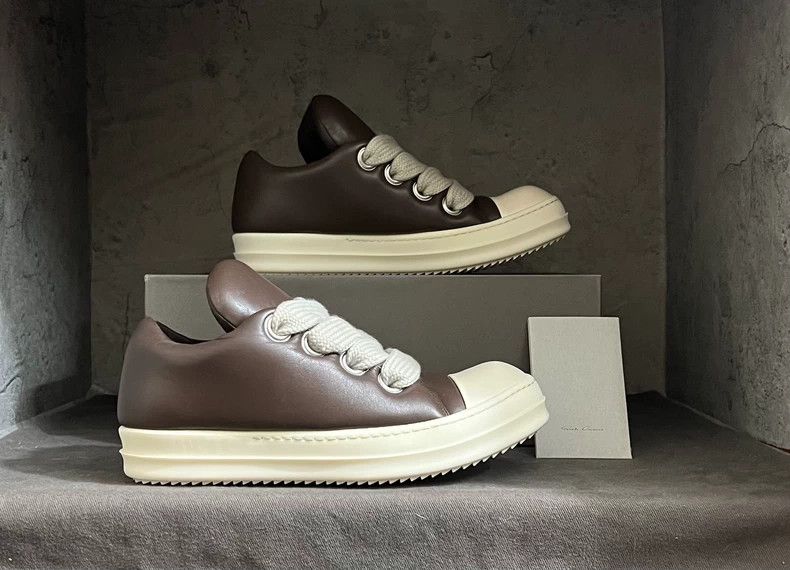 Rick Owens rickowens 23fw chocolate low-top sneakers Size US 11 / EU 44 - 5 Thumbnail