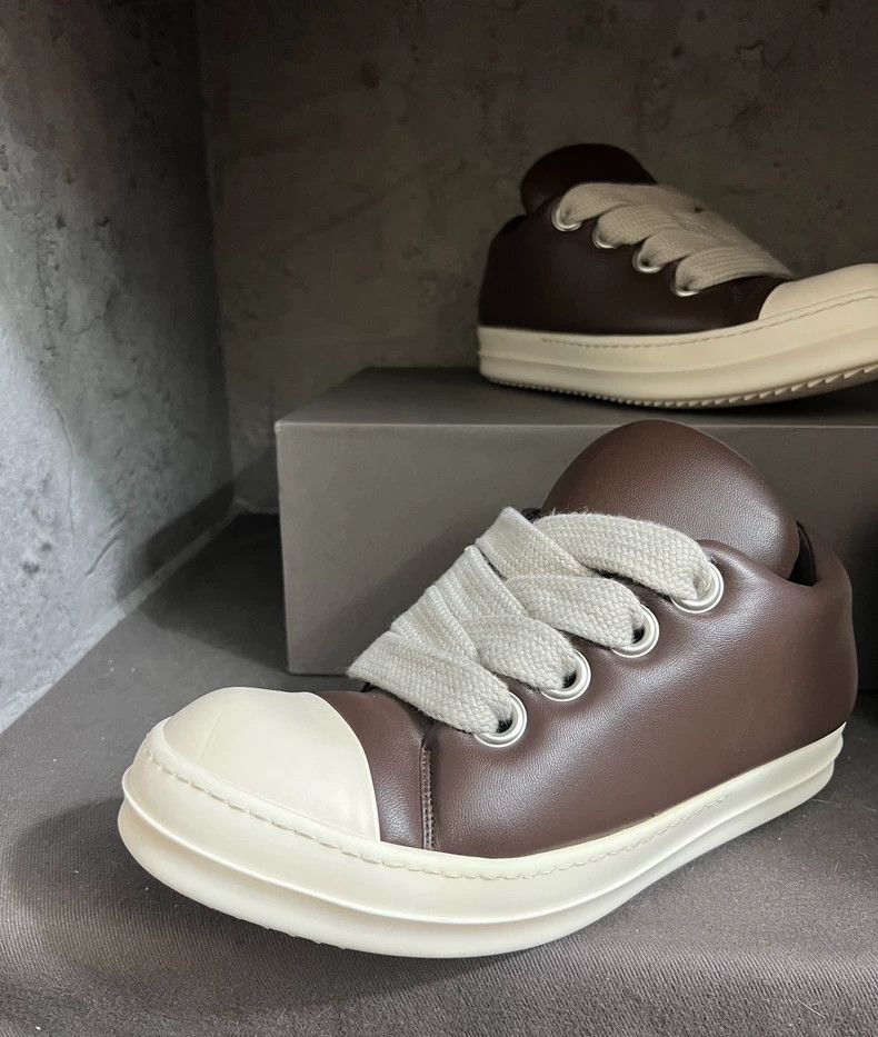 Rick Owens rickowens 23fw chocolate low-top sneakers Size US 11 / EU 44 - 8 Thumbnail