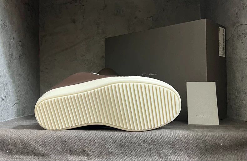 Rick Owens rickowens 23fw chocolate low-top sneakers Size US 11 / EU 44 - 7 Thumbnail