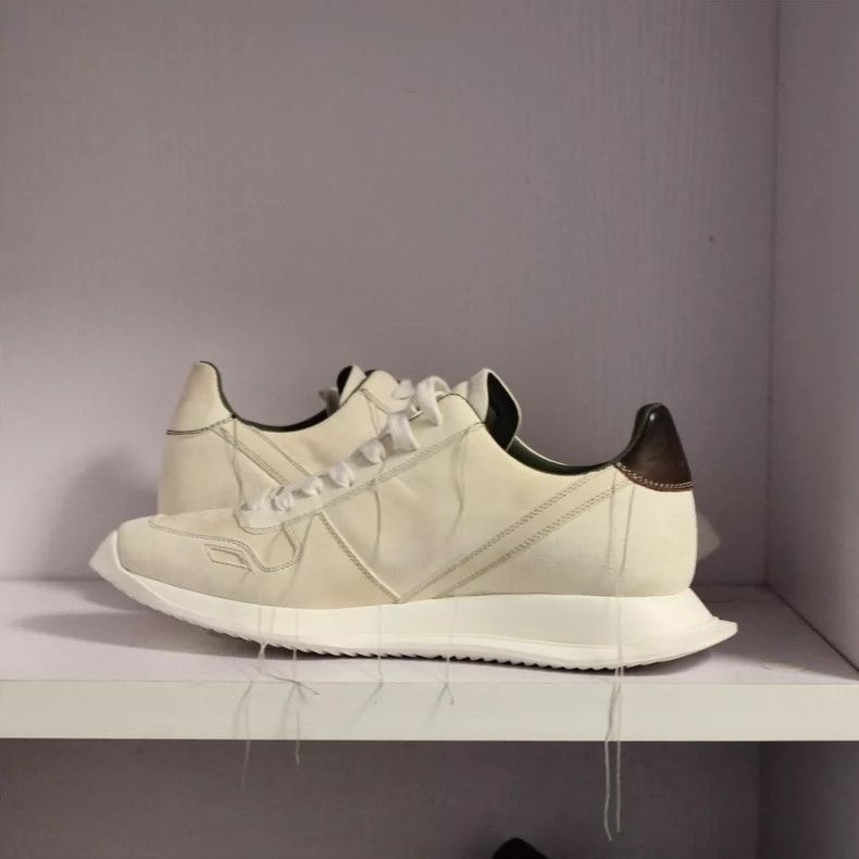 Rick Owens rickowens low top fringe sneakers Size US 15 / EU 48 - 2 Thumbnail