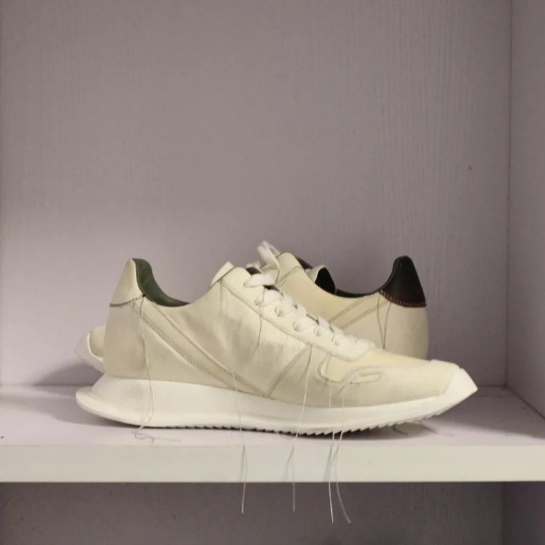 Rick Owens rickowens low top fringe sneakers Size US 15 / EU 48 - 3 Thumbnail