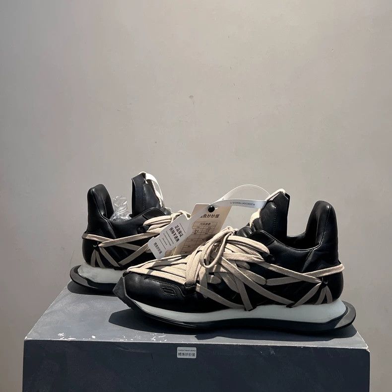 Rick Owens rickowens low top runner sneakers Size US 10 / EU 43 - 4 Thumbnail
