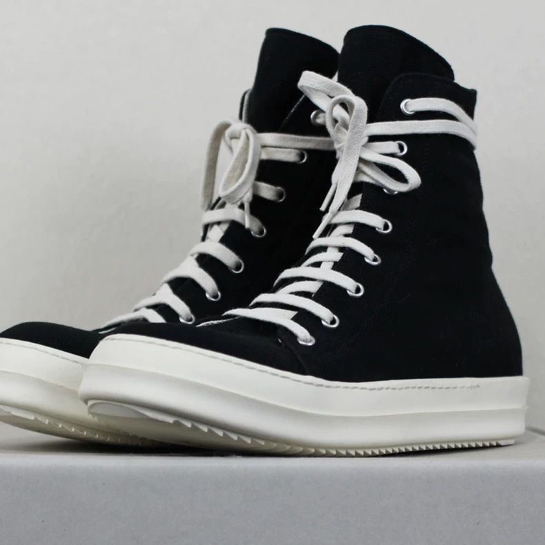 Rick Owens rickowens drkshdw high top sneakers Size US 10 / EU 43 - 2 Thumbnail