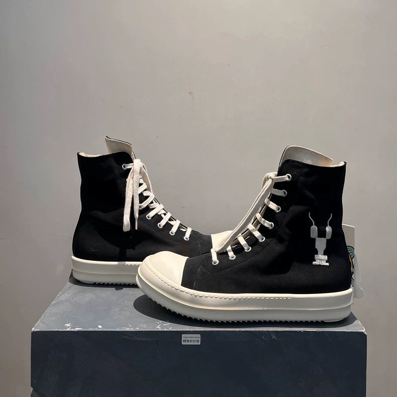 Rick Owens rickowens drkshdw high top sneakers Size US 10 / EU 43 - 3 Thumbnail