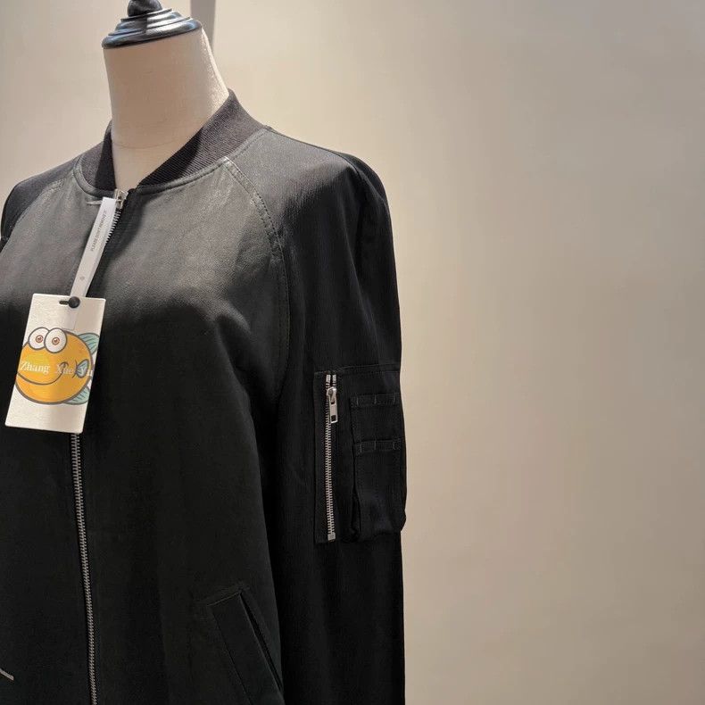 Rick Owens Rick Owens black bomber jacket Size US M / EU 48-50 / 2 - 2 Thumbnail