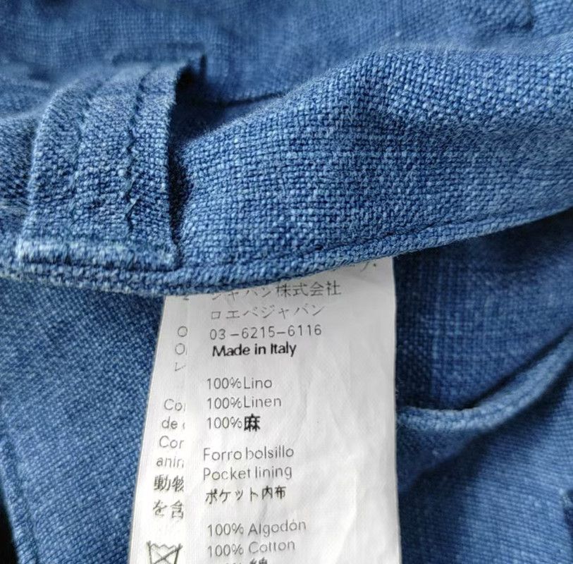 Loewe Loewe Blue Men's Denim Pants with Patches 0089 Size US 44 / EU 60 - 3 Thumbnail