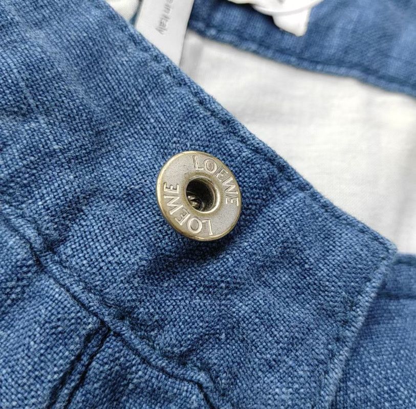 Loewe Loewe Blue Men's Denim Pants with Patches 0089 Size US 44 / EU 60 - 5 Thumbnail