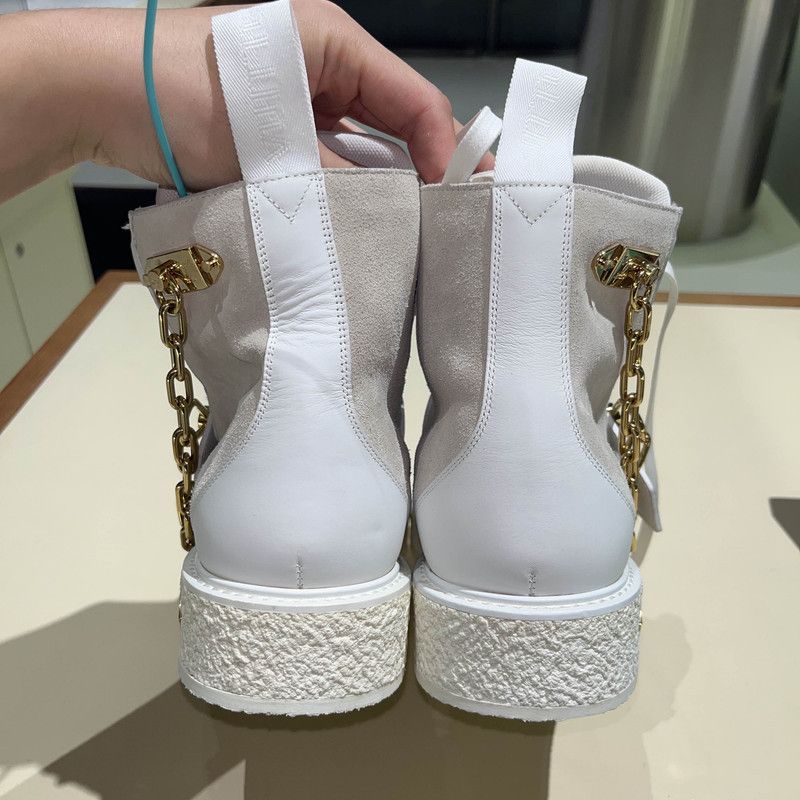 Louis Vuitton Louis Vuitton Creeper White Suede Martin Boots 0089 Size US 8.5 / EU 41-42 - 3 Thumbnail