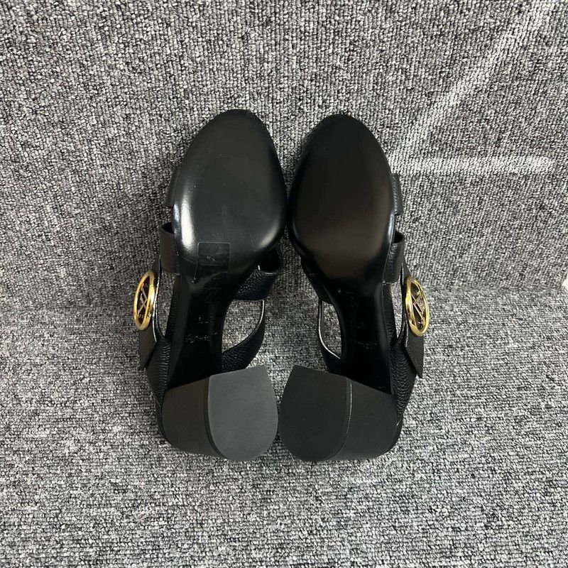 Louis Vuitton Louis Vuitton Black Strappy High Heel Sandals 0079 Size US 7 / IT 37 - 4 Thumbnail