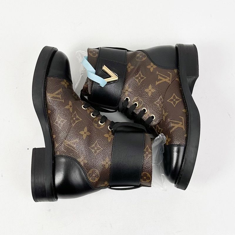 Louis Vuitton Louis Vuitton Canvas Short Martin Boots for Women 0079 Size US 5 / IT 35 - 5 Thumbnail
