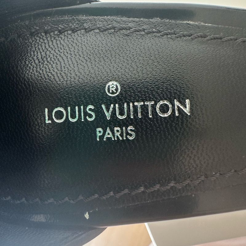 Louis Vuitton Louis Vuitton Black High Heel Sandals for Women 0079 Size US 8 / IT 38 - 10 Thumbnail