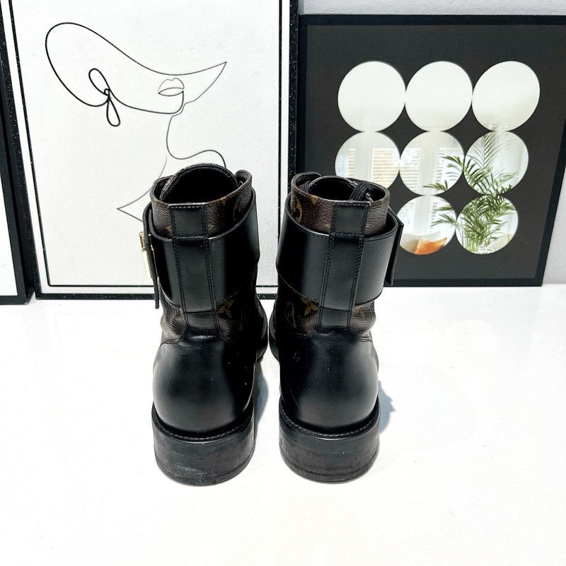 Louis Vuitton Louis Vuitton Brown Martin Ankle Boots 0079 Size US 8 / IT 38 - 8 Thumbnail