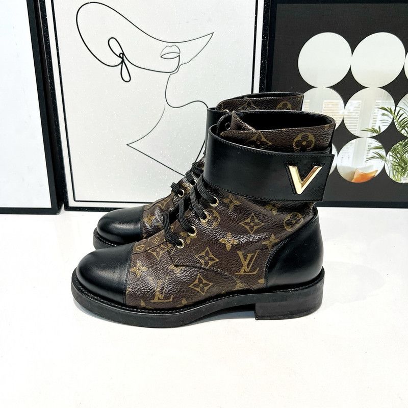 Louis Vuitton Louis Vuitton Brown Martin Ankle Boots 0079 Size US 8 / IT 38 - 3 Thumbnail