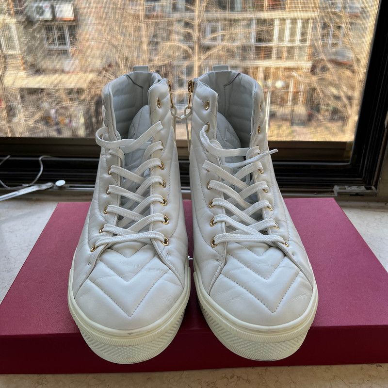 Louis Vuitton Louis Vuitton Stellar Quilted High-Top Sneakers 0079 Size US 10 / IT 40 - 4 Thumbnail