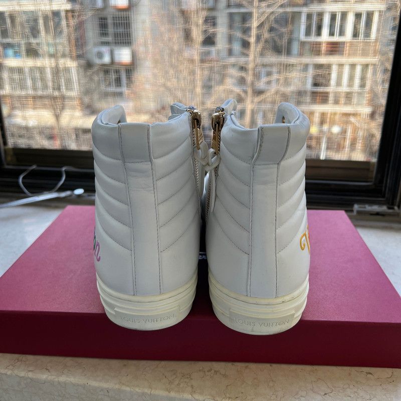 Louis Vuitton Louis Vuitton Stellar Quilted High-Top Sneakers 0079 Size US 10 / IT 40 - 5 Thumbnail