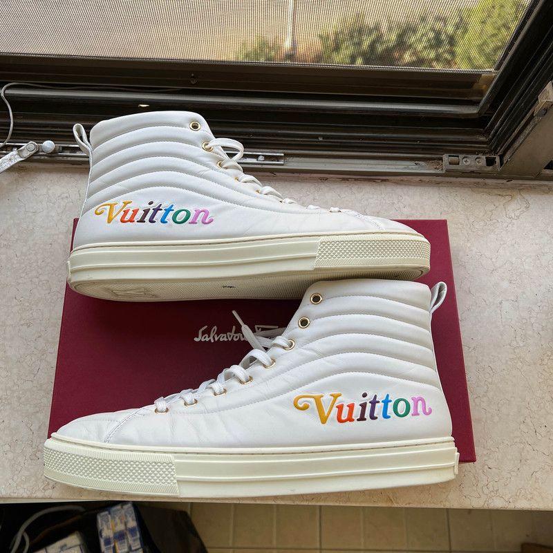 Louis Vuitton Louis Vuitton Stellar Quilted High-Top Sneakers 0079 Size US 10 / IT 40 - 2 Thumbnail