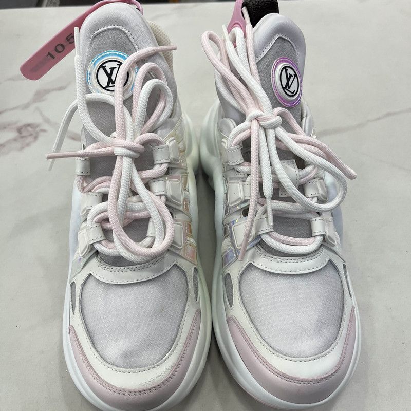 Louis Vuitton Louis Vuitton Archlight White Sneakers for Women 0079 Size US 6 / IT 36 - 2 Thumbnail