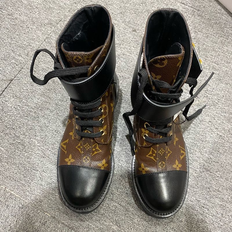 Louis Vuitton Louis Vuitton Wonderland Monogram Brown Martin Boots 0079 Size US 4 / IT 34 - 7 Thumbnail