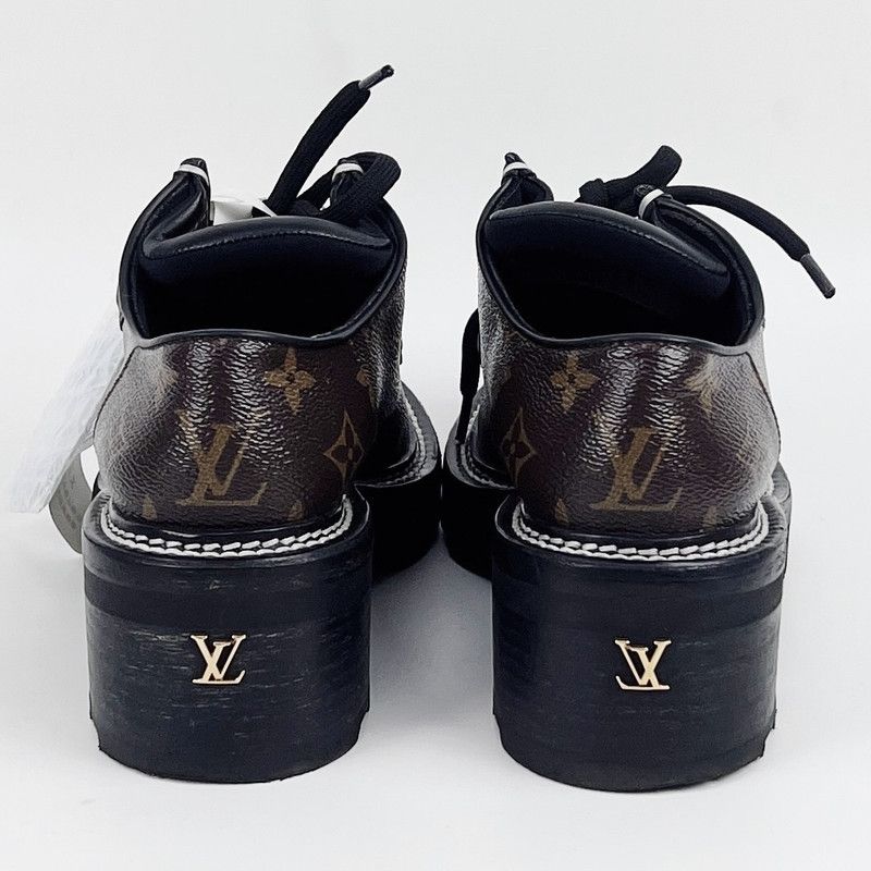 Louis Vuitton Louis Vuitton Beaubourg Monogram Platform Shoes 0079 Size US 6 / IT 36 - 5 Thumbnail