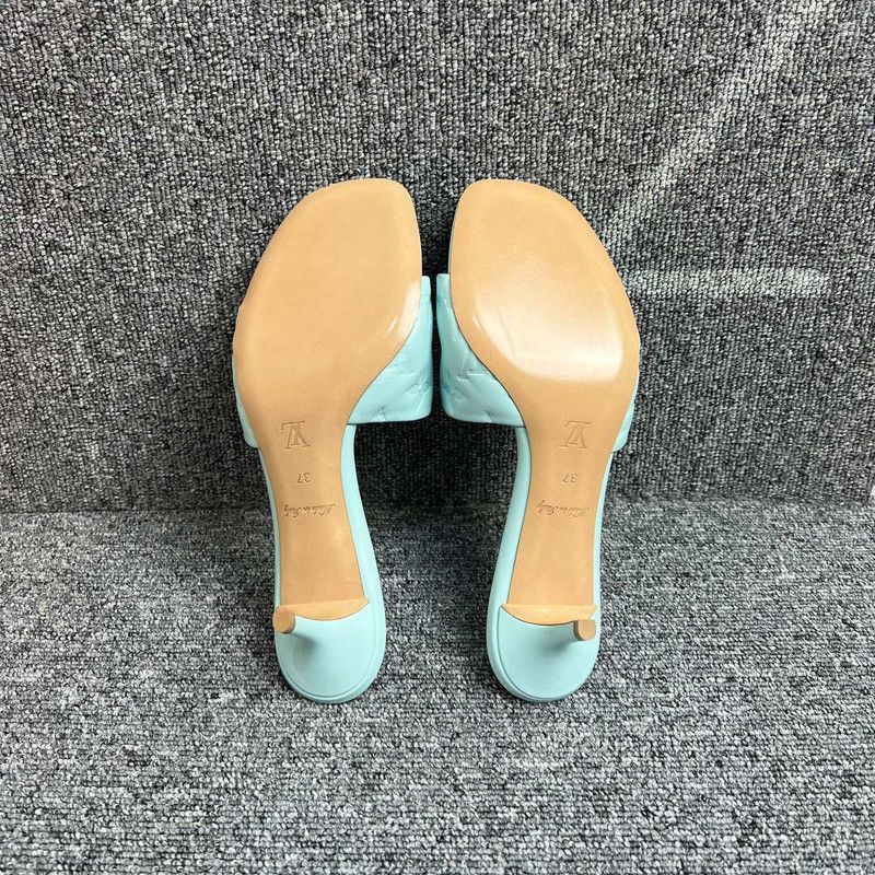 Louis Vuitton Louis Vuitton Stylish Aqua High Heel Slide Sandals 0079 Size US 6 / IT 36 - 4 Thumbnail