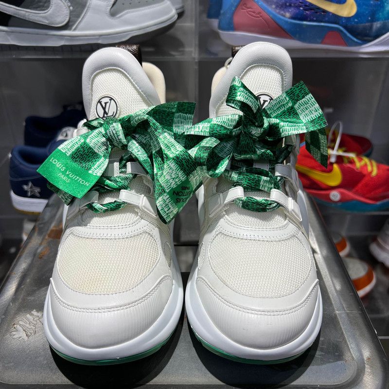 Louis Vuitton Louis Vuitton Archlight 1.0 White Green Sneakers 0079 Size US 6 / IT 36 - 2 Thumbnail