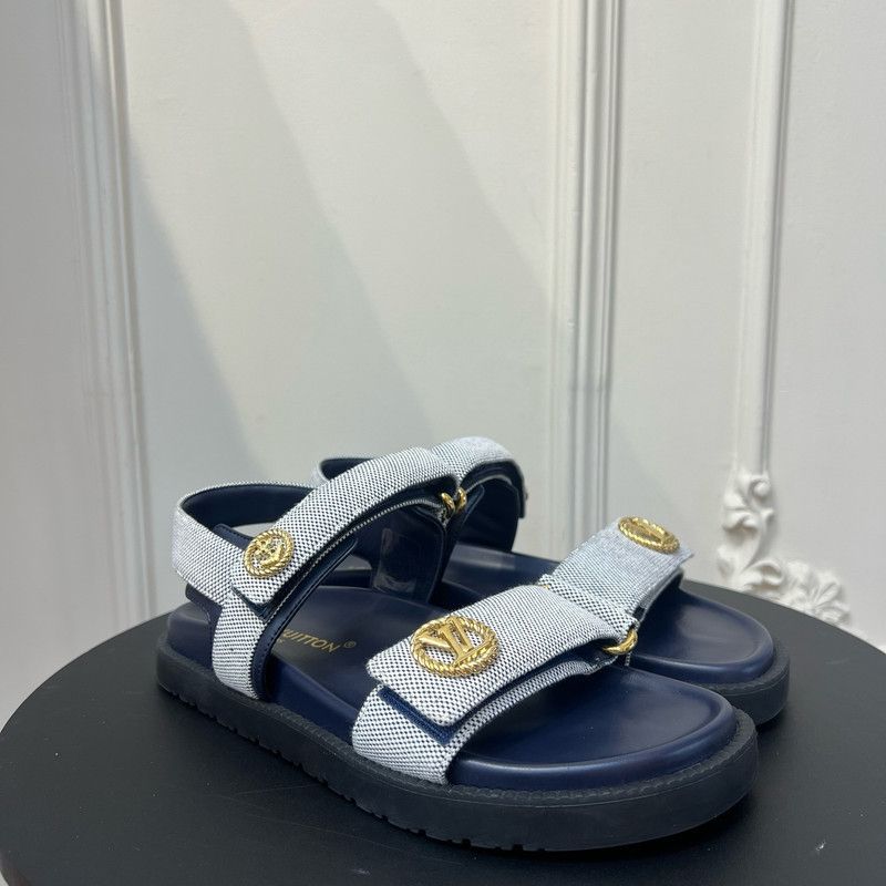 Louis Vuitton Louis Vuitton Stylish Comfortable Slide Sandals for Women 0079 Size US 7 / IT 37 - 2 Thumbnail