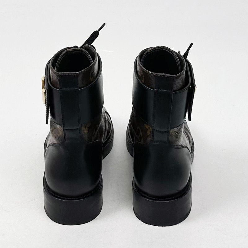 Louis Vuitton Louis Vuitton Wonderland Monogram Brown Martin Boots 0079 Size US 6 / IT 36 - 3 Thumbnail