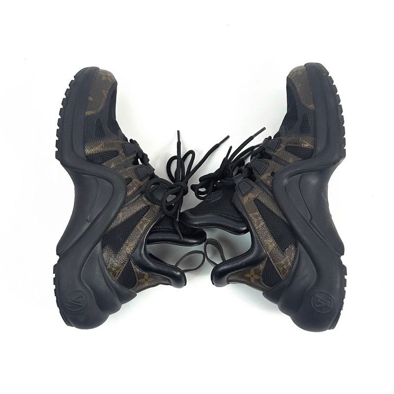 Louis Vuitton Louis Vuitton Black Archlight Sneakers for Women 0079 Size US 7 / IT 37 - 3 Thumbnail