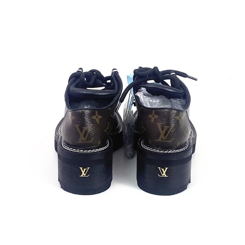 Louis Vuitton Louis Vuitton Beaubourg Monogram Platform Shoes 0079 Size US 5 / IT 35 - 5 Thumbnail