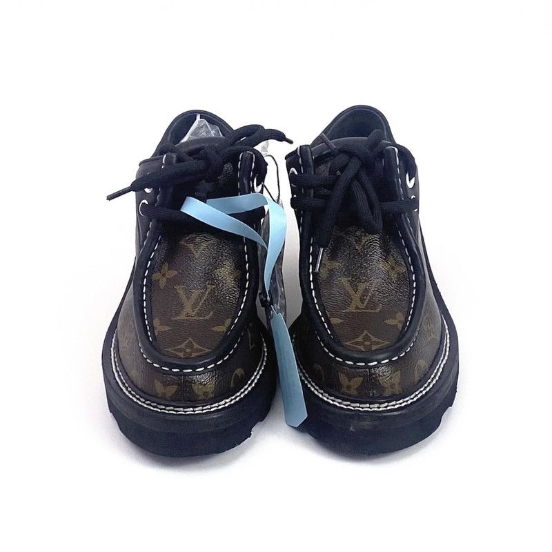 Louis Vuitton Louis Vuitton Beaubourg Monogram Platform Shoes 0079 Size US 5 / IT 35 - 2 Thumbnail