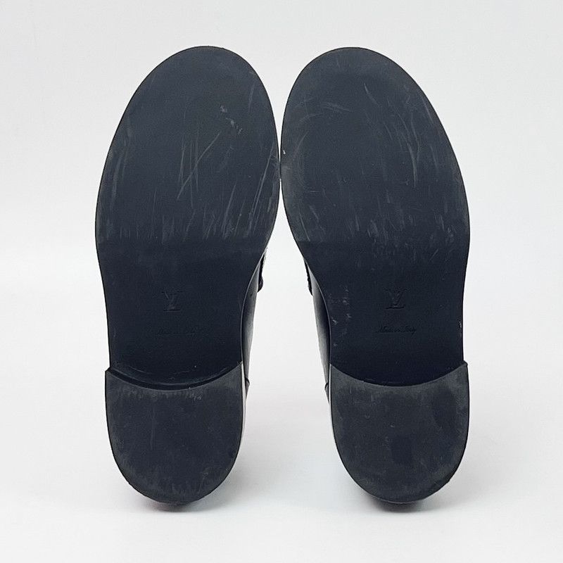 Louis Vuitton Louis Vuitton Academy Black Leather Loafers 0079 Size US 6 / IT 36 - 6 Thumbnail