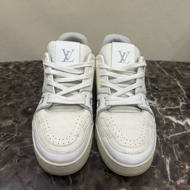 Louis Vuitton Louis Vuitton Low-Top White Sneakers for Men and Women 0079 Size US 7.5 / EU 40-41 - 2 Thumbnail