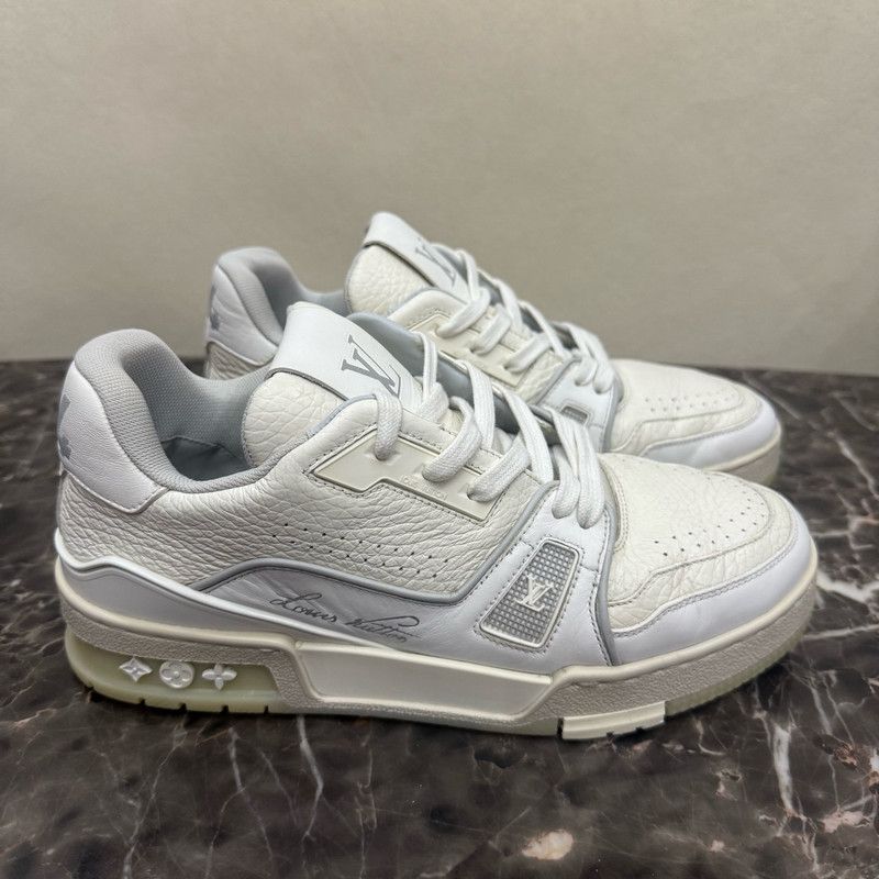 Louis Vuitton Louis Vuitton Low-Top White Sneakers for Men and Women 0079 Size US 7.5 / EU 40-41 - 8 Thumbnail