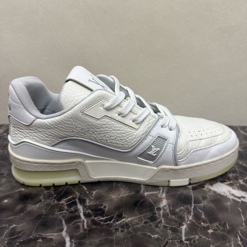 Louis Vuitton Louis Vuitton Low-Top White Sneakers for Men and Women 0079 Size US 7.5 / EU 40-41 - 6 Thumbnail