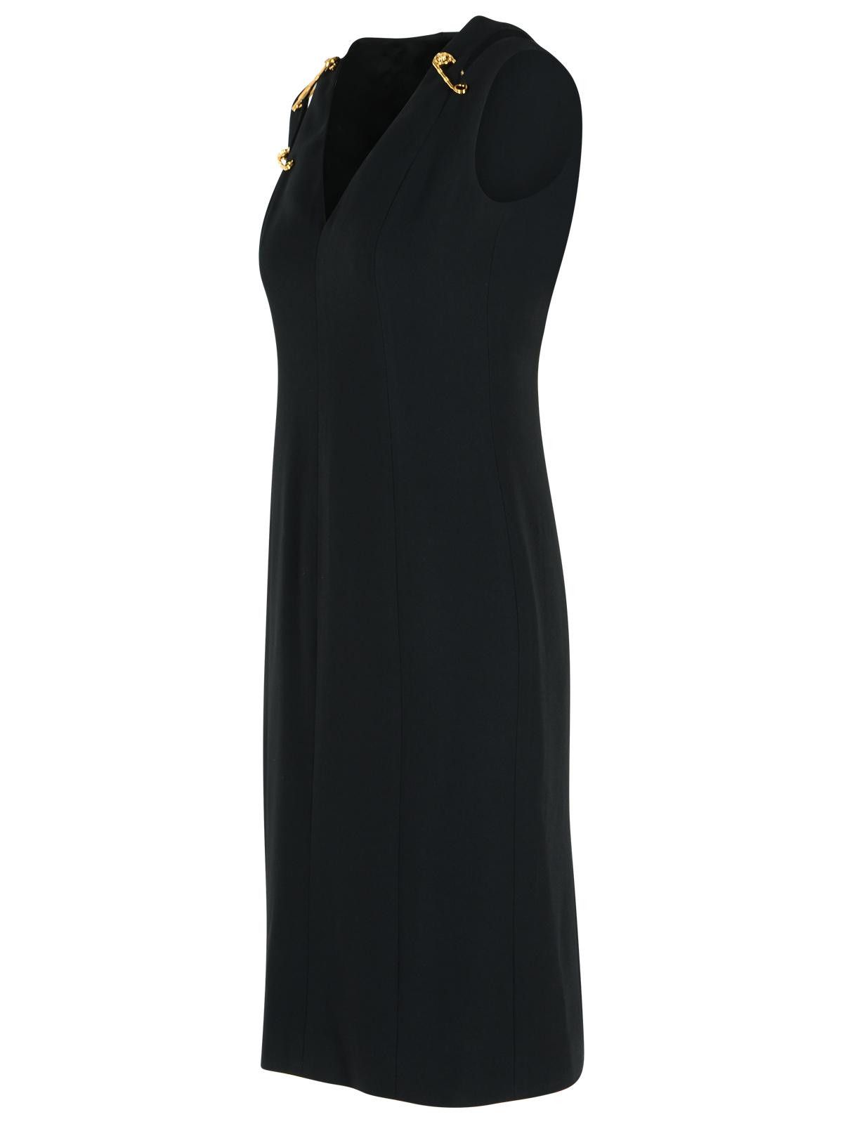 Versace VERSACE Black Viscose Blend Dress Size M / US 6-8 / IT 42-44 - 2 Thumbnail