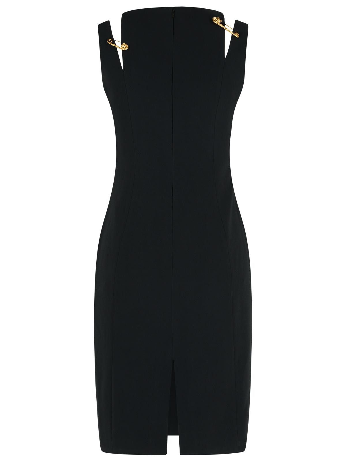 Versace VERSACE Black Viscose Blend Dress Size M / US 6-8 / IT 42-44 - 3 Thumbnail