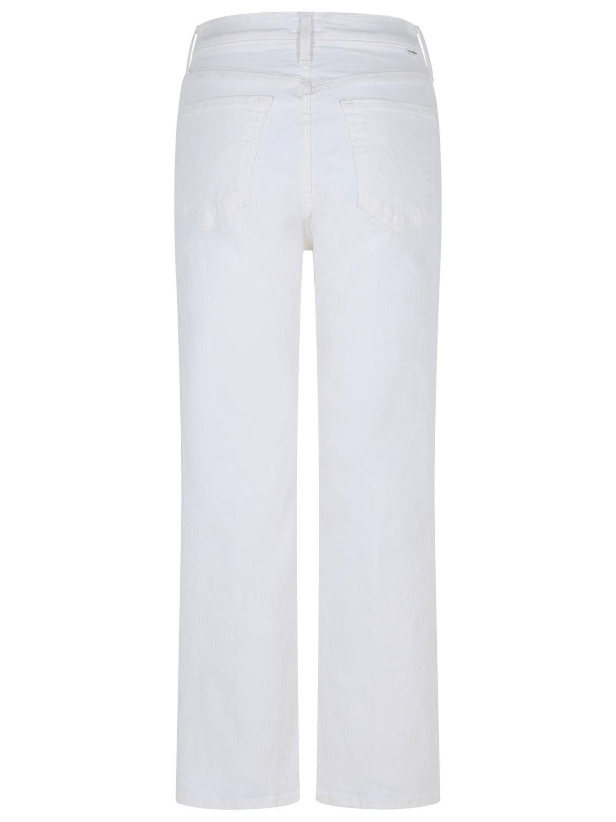 MOTHER MOTHER 'The Rambler Zip Ankle' White Cotton Jeans Size 30" / US 8 / IT 44 - 3 Thumbnail