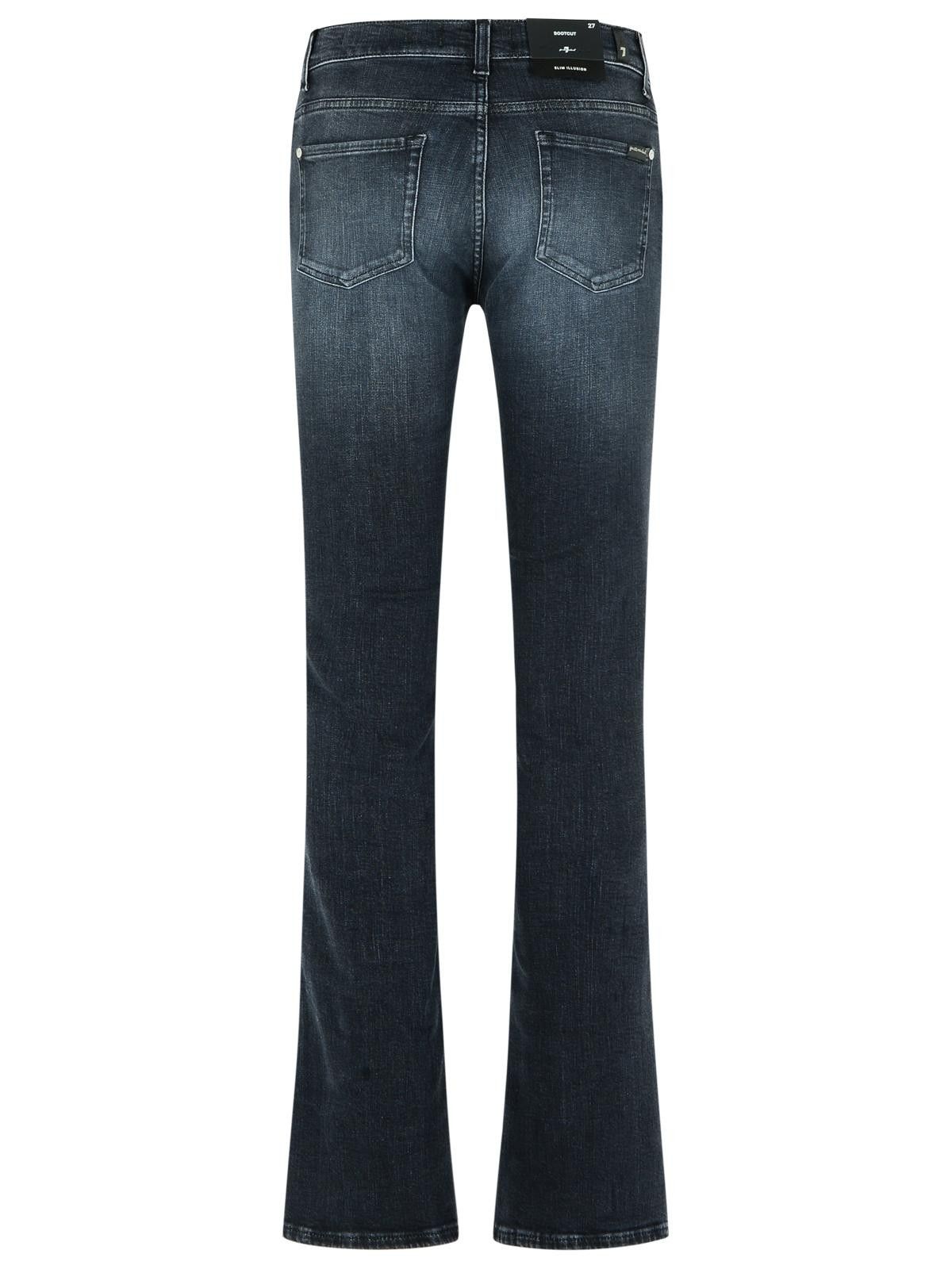7 For All Mankind 7 FOR ALL MANKIND 'Bootcut' Black Cotton Jeans Size 29" - 3 Thumbnail