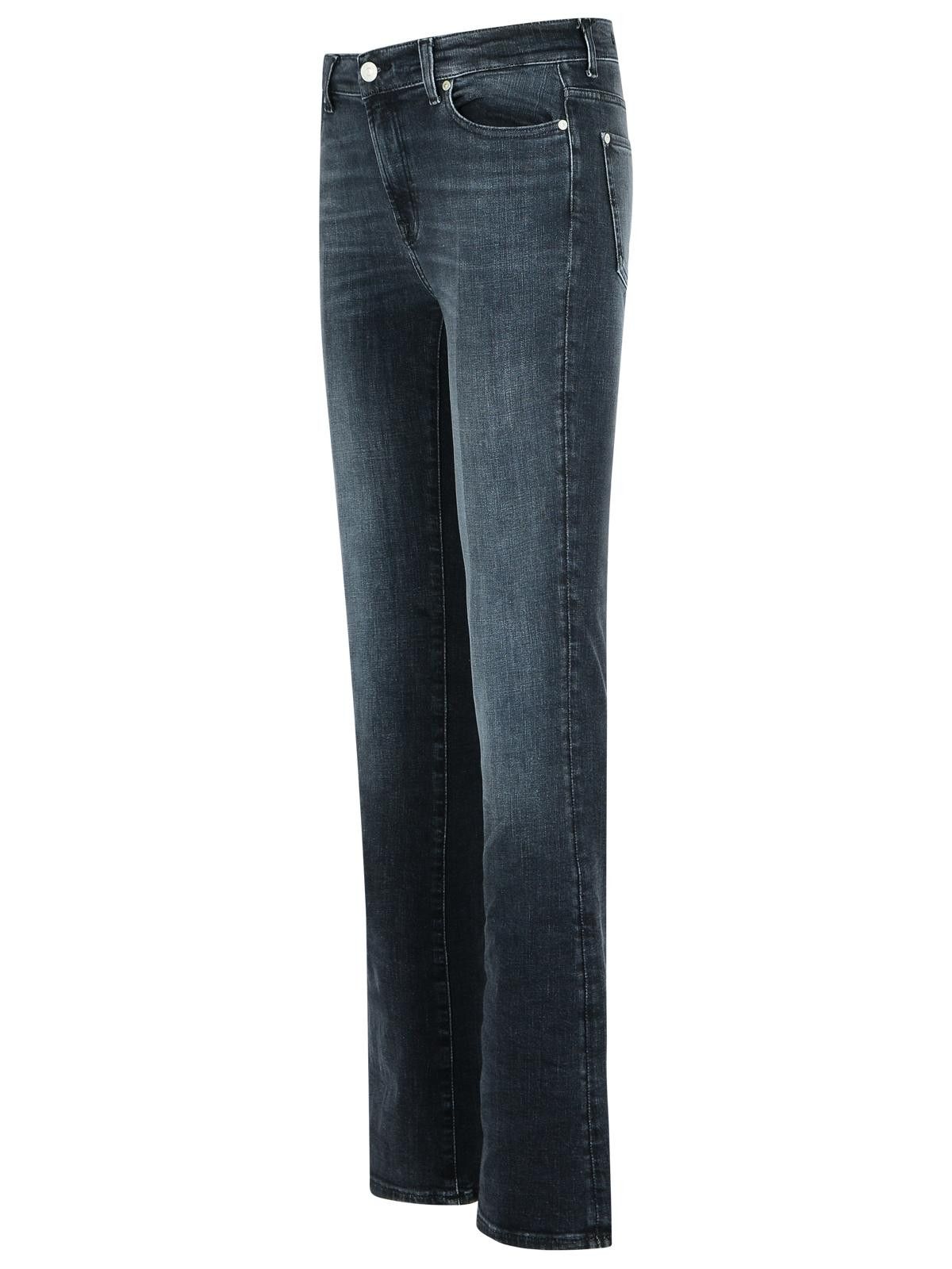 7 For All Mankind 7 FOR ALL MANKIND 'Bootcut' Black Cotton Jeans Size 31" - 2 Thumbnail
