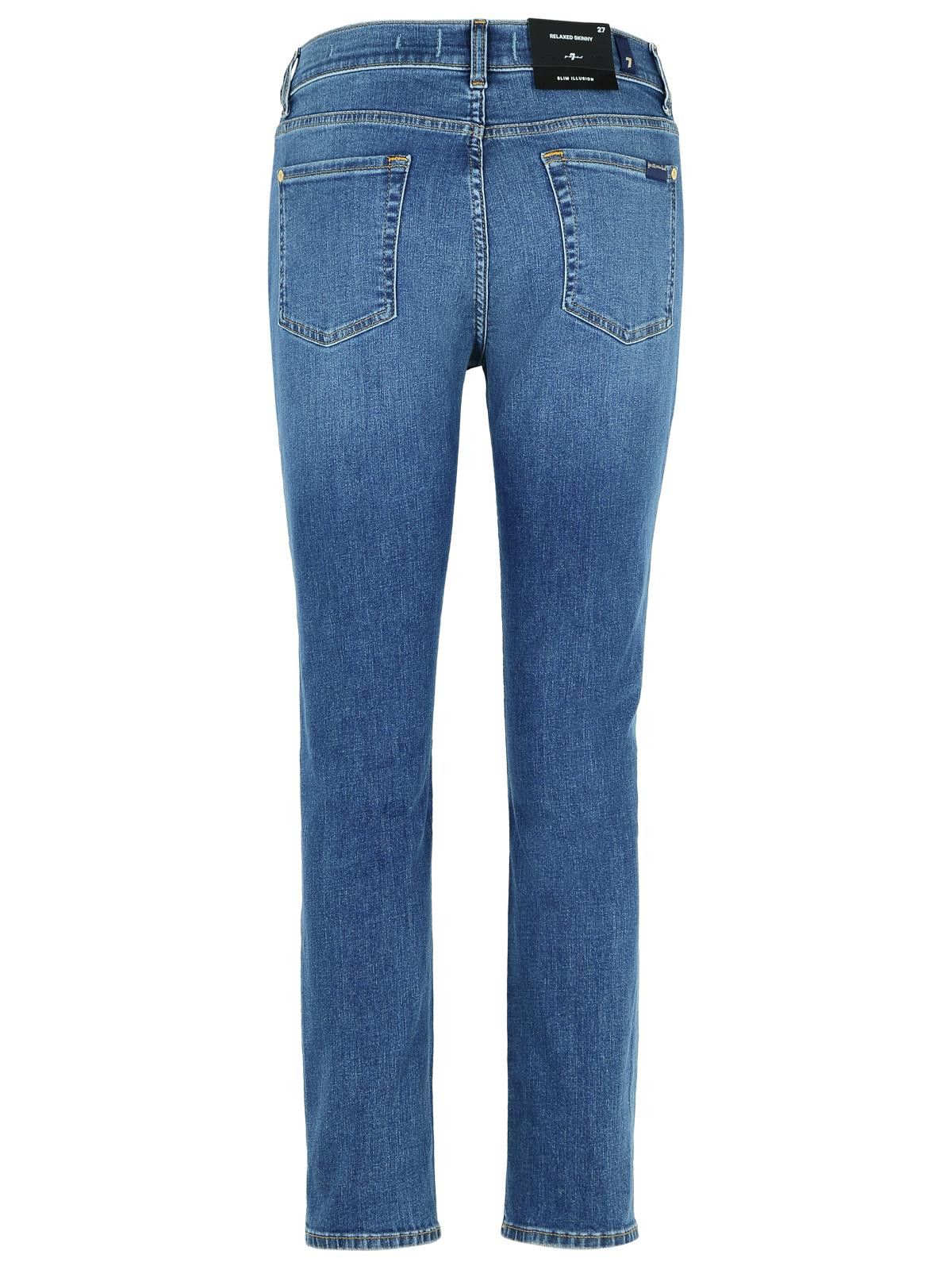 7 For All Mankind 7 FOR ALL MANKIND 'Relaxed Skinny' Blue Cotton Jeans Size 25" / US 0 / IT 36 - 3 Thumbnail