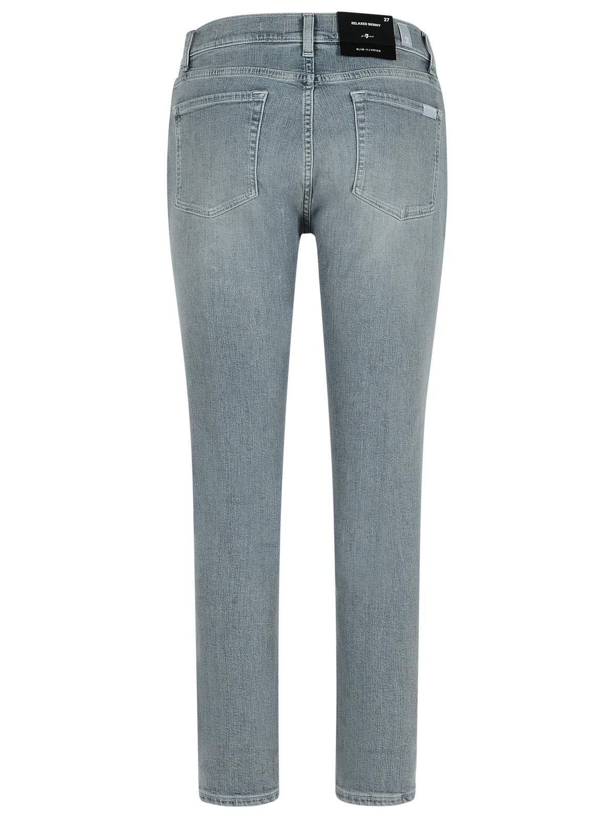7 For All Mankind 7 FOR ALL MANKIND 'Relaxed Skinny' Grey Cotton Jeans Size 29" - 3 Thumbnail
