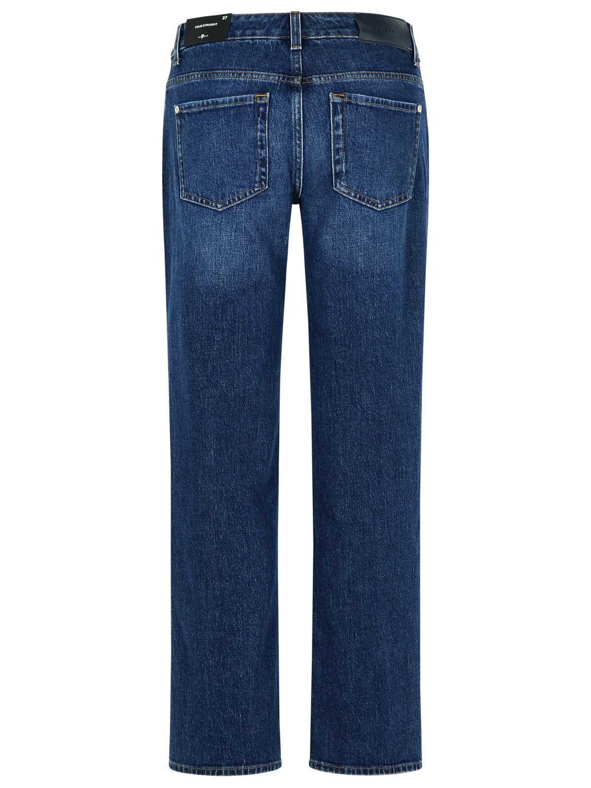 7 For All Mankind 7 FOR ALL MANKIND 'Calie' Navy Cotton Jeans Size 29" - 3 Thumbnail