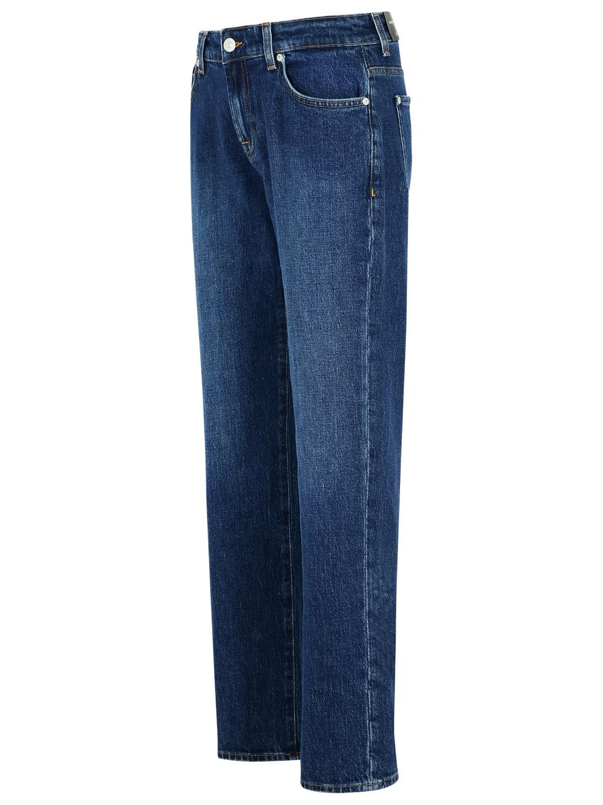 7 For All Mankind 7 FOR ALL MANKIND 'Calie' Navy Cotton Jeans Size 30" / US 8 / IT 44 - 2 Thumbnail