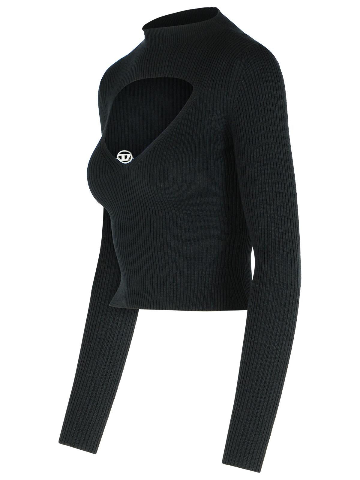 Diesel DIESEL 'Olina' Black Wool Sweater Size S / US 4 / IT 40 - 2 Thumbnail