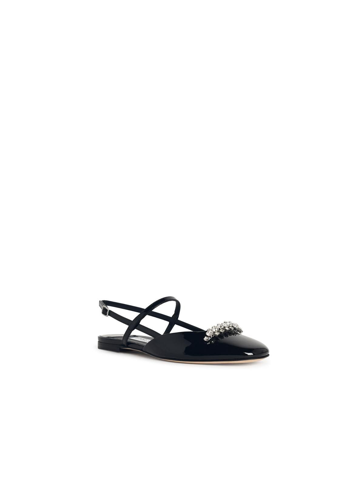 Jimmy Choo JIMMY CHOO 'Belinda Sb Flat' Black Leather Ballet Flats Size US 6 / IT 36 - 2 Thumbnail
